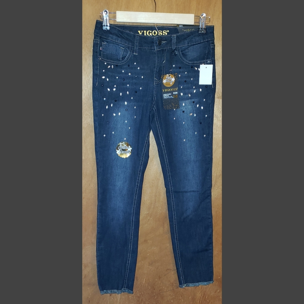 NWT Girls Vigoss Ankle Skinny Jeans Size: 14